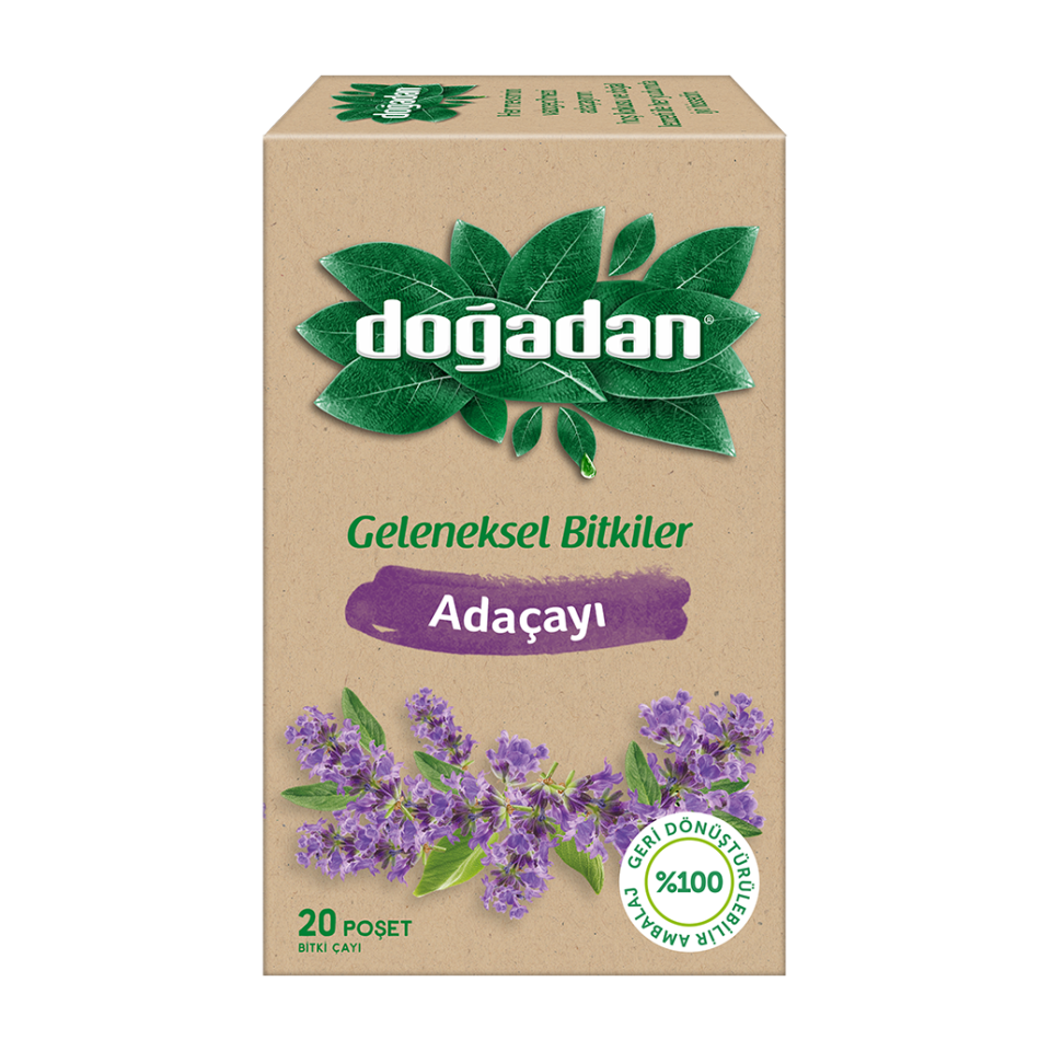Doğadan Bitki Çayı Adaçayı 1,3 Gr.25 Li Paket