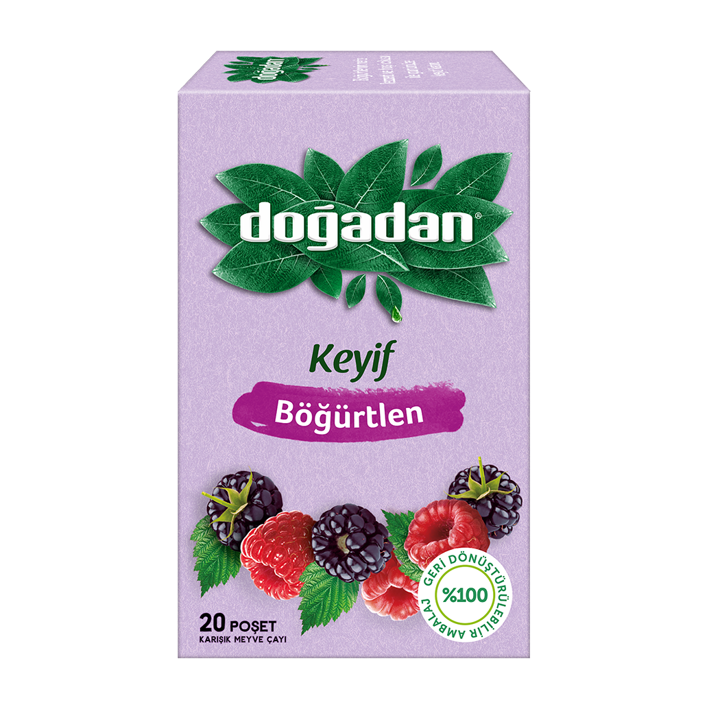 Doğadan Bitki Çayı Böğürtlen 2 Gr.20 Li Paket