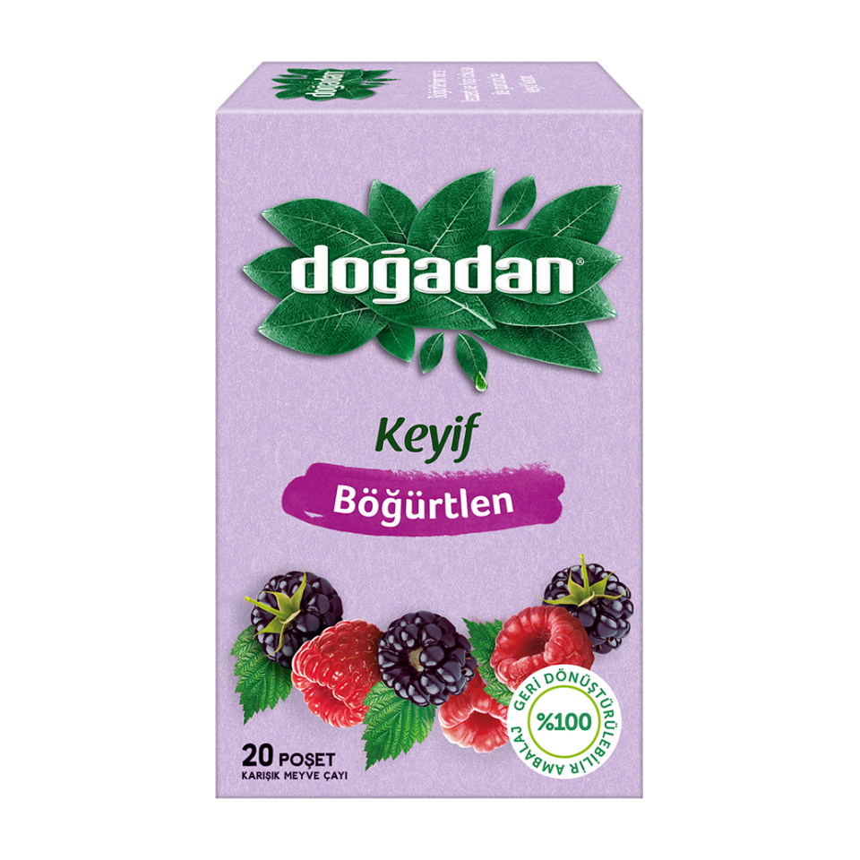Doğadan Bitki Çayı Böğürtlen 2 Gr.20 Li Paket