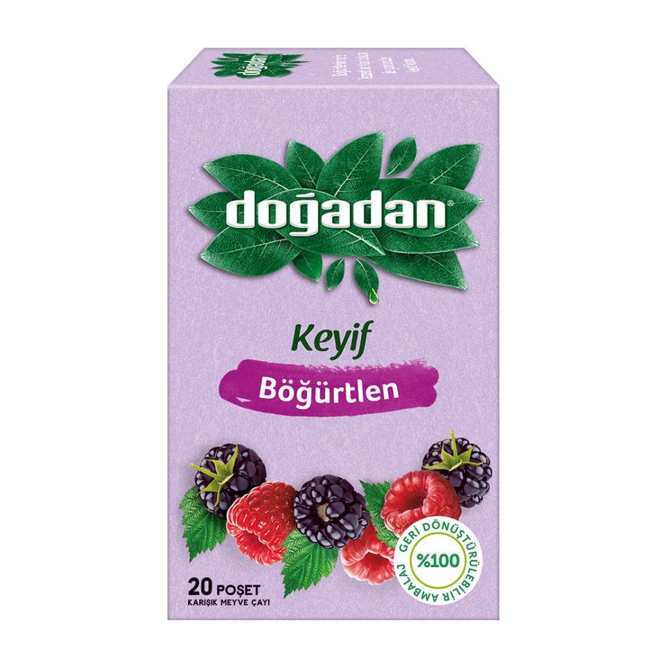 Doğadan Bitki Çayı Böğürtlen 2 Gr.20 Li Paket