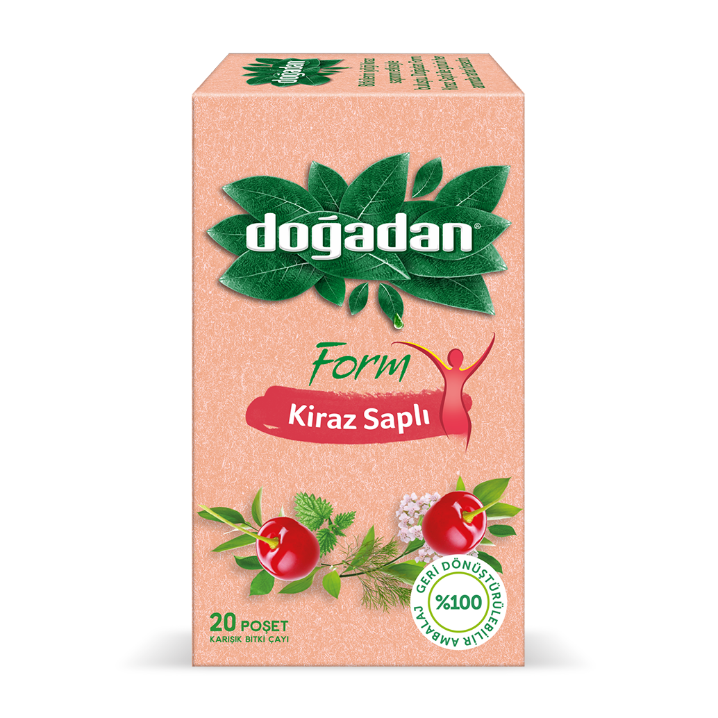 Doğadan Bitki Çayı Form Kiraz Saplı Çay 2 Gr.20 Li Paket