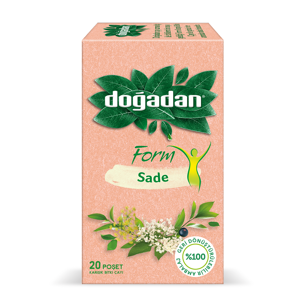 Doğadan Bitki Çayı Bitki Form Sade 2 Gr.20 Li Paket