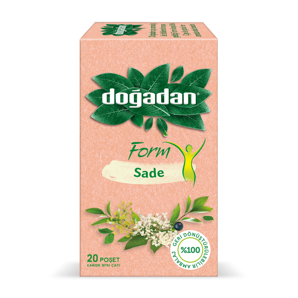 Doğadan Bitki Çayı Bitki Form Sade 2 Gr.20 Li Paket