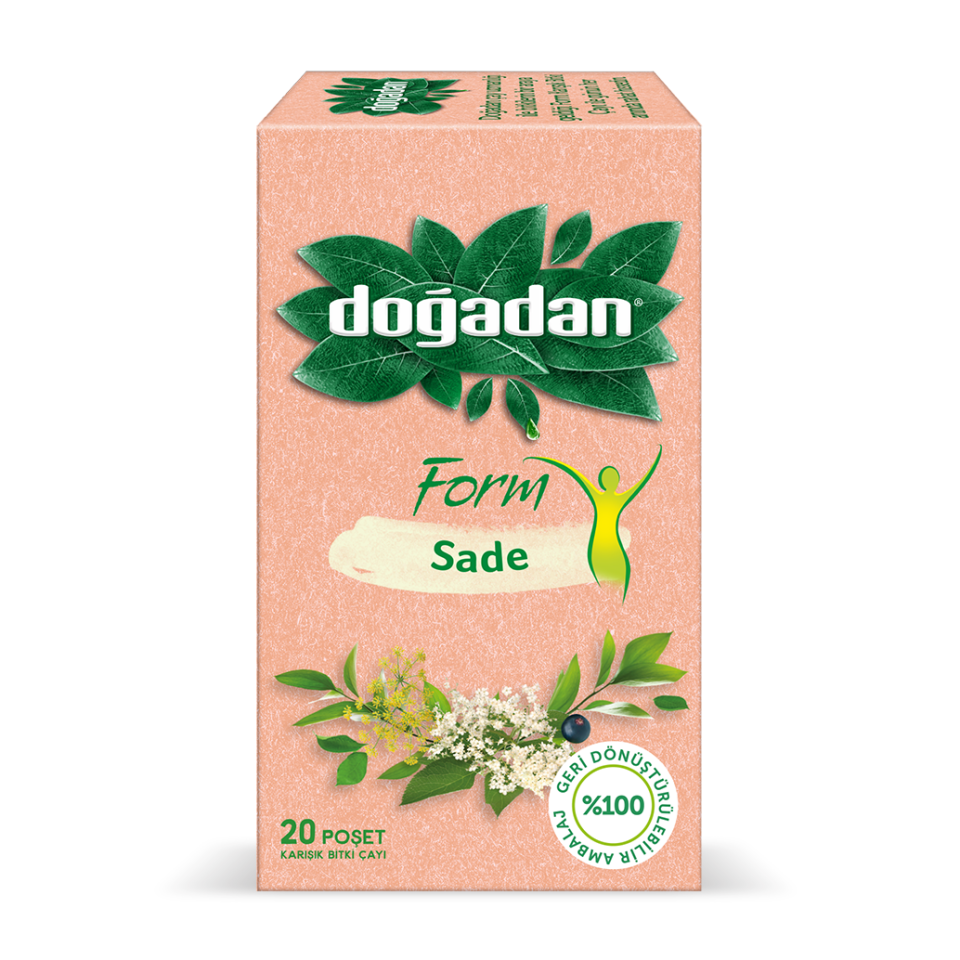 Doğadan Bitki Çayı Bitki Form Sade 2 Gr.20 Li Paket