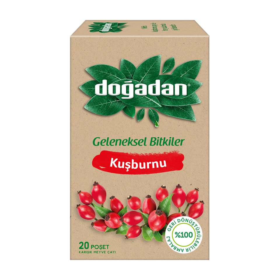 Doğadan Bitki Çayı Kuşburnu 2,5 Gr.20 Li Paket