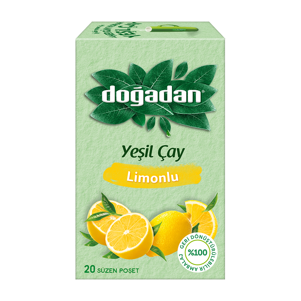 Doğadan Bitki Çayı Yeşil Çay Limonlu 1,75 Gr.20 Li Paket