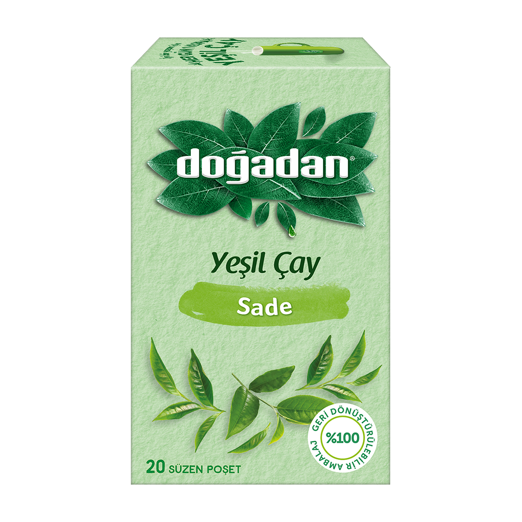 Doğadan Bitki Çayı Yeşil Çay Sade 1,75 Gr.20 Li Paket