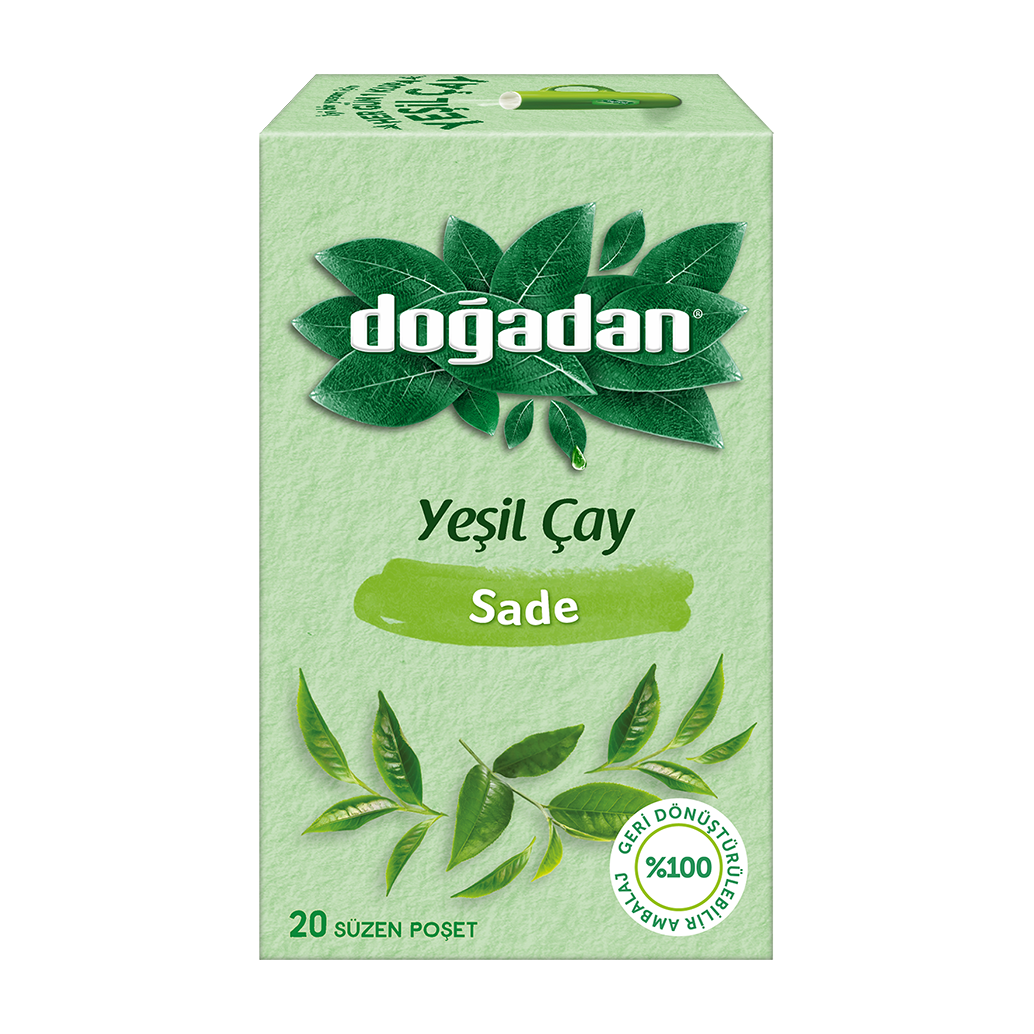 Doğadan Bitki Çayı Yeşil Çay Sade 1,75 Gr.20 Li Paket