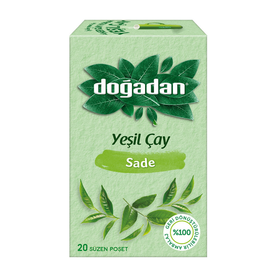 Doğadan Bitki Çayı Yeşil Çay Sade 1,75 Gr.20 Li Paket