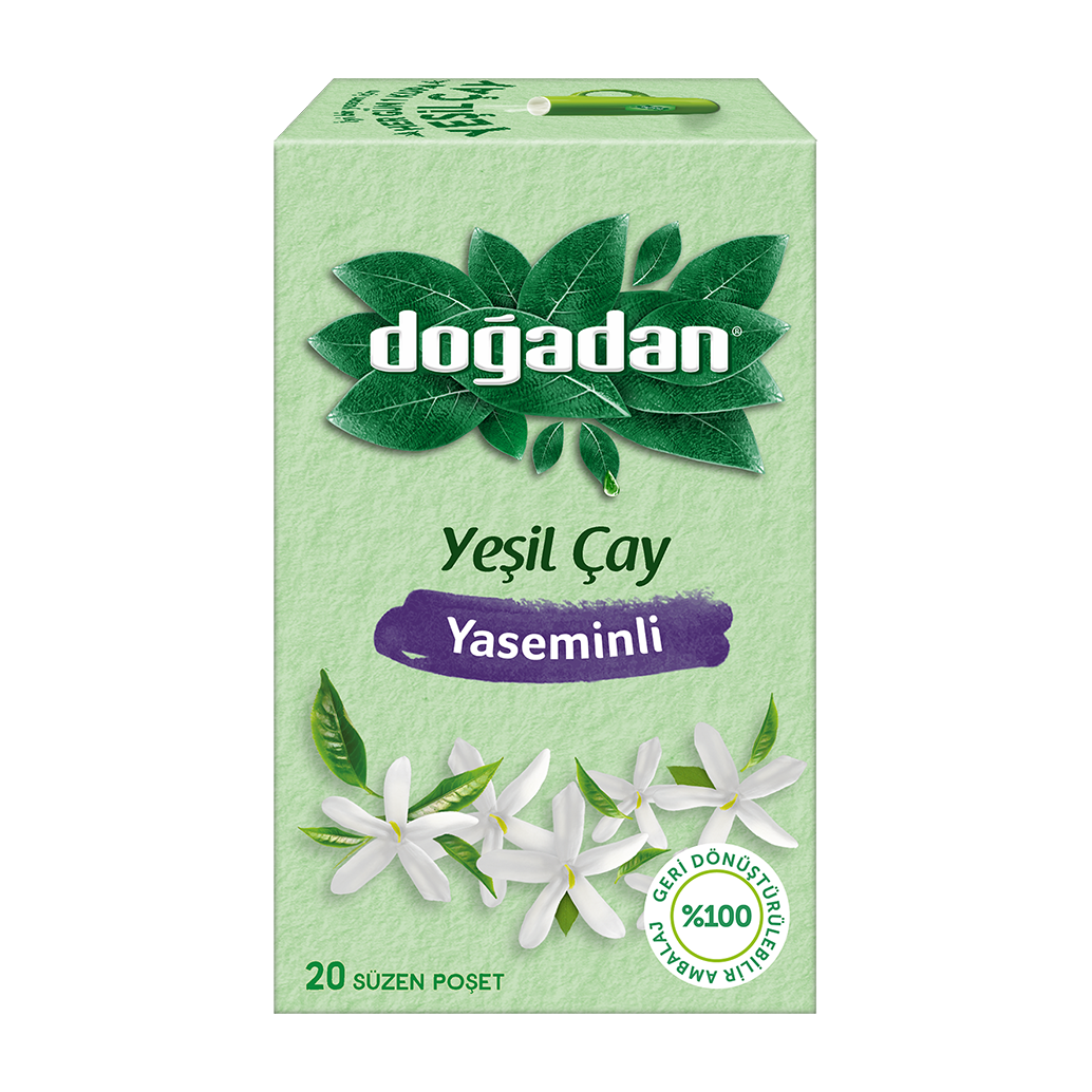 Doğadan Bitki Çayı Yeşil Çay Yasemin 1,75 Gr.20 Li Paket