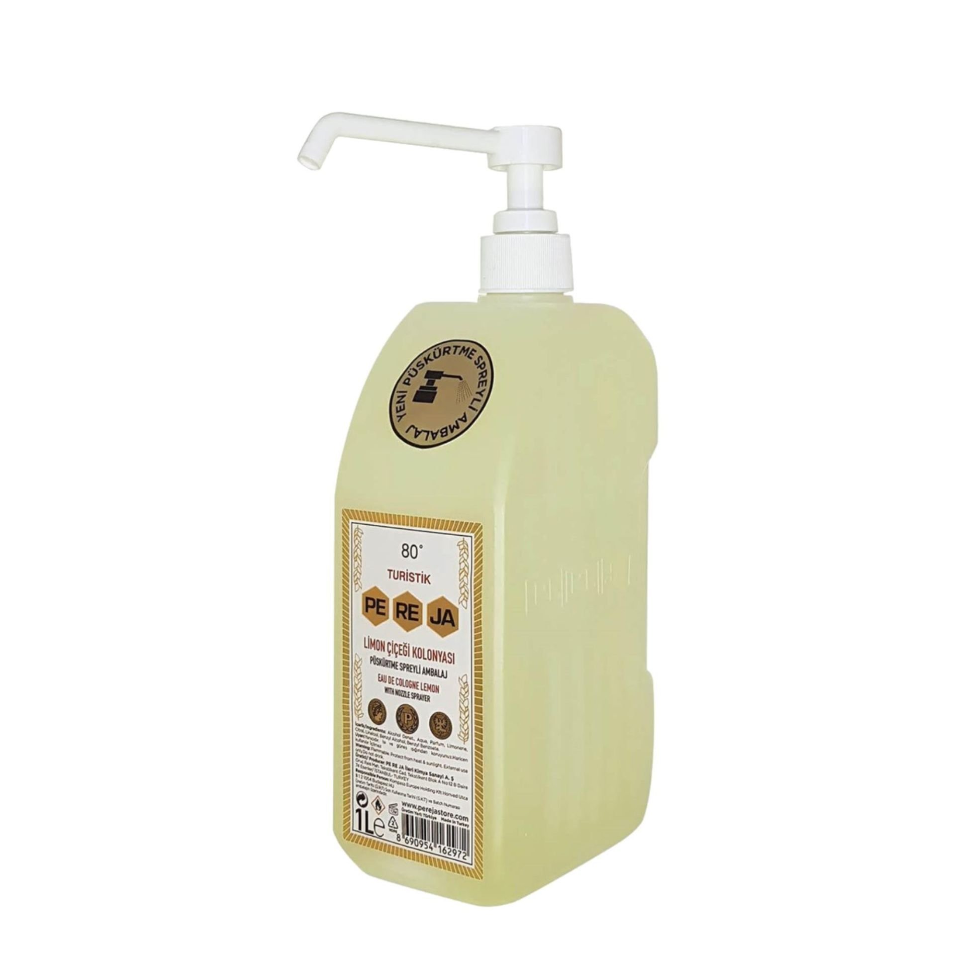 Pereja Limon Kolonyası 1000 Ml.Pompalı