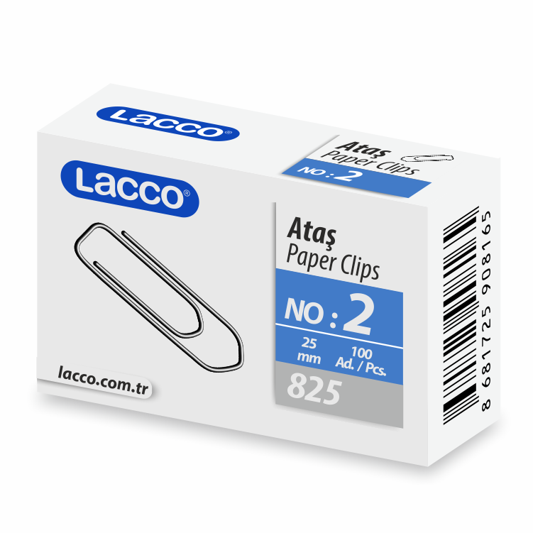 Lacco Ataş No:2 825 Kutu İçi 100 Lü 25 Mm.