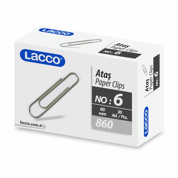 Lacco Ataş No:6 860 Kutu İçi 30 Lu 60 Mm.