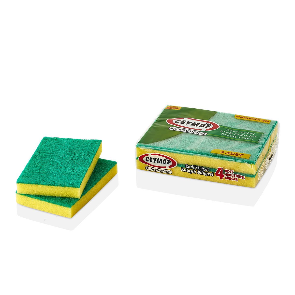 Cey Sıvacı Süngeri 4 Lü Paket-MDG124