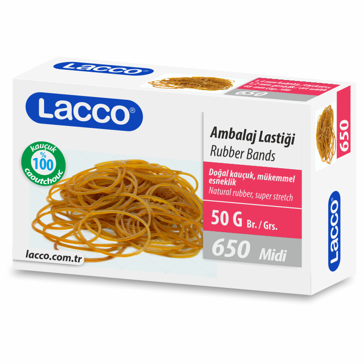Lacco Paket Lastiği Midi 50 Gr.650
