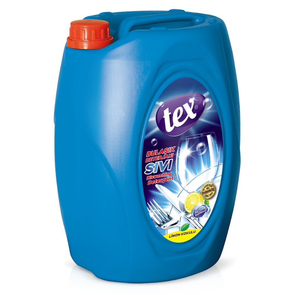 Tex Sıvı Bulaşık Deterjanı Limon&Meyve Sirkeli 5 Kg.