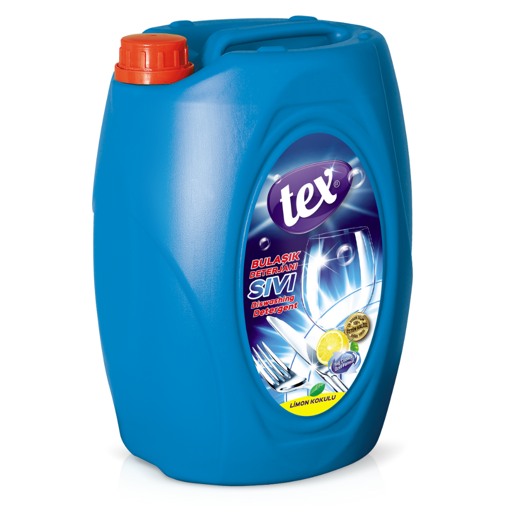 Tex Sıvı Bulaşık Deterjanı Limon&Meyve Sirkeli 5 Kg.