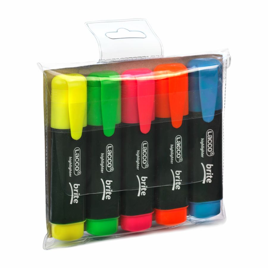 Lacco Fosforlu Kalem Brite 5 Li Set 215