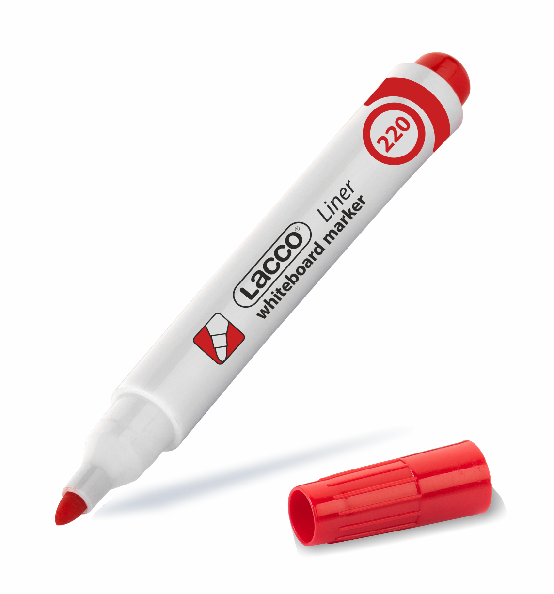 Lacco Tahta Kalemi Kırmızı Liner 220 Yuvarlak Uç 12 Li Paket