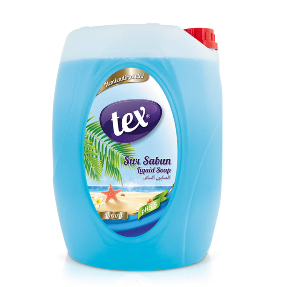 Tex Sıvı El Sabunu Luxury (Mavi) 5 Kg.
